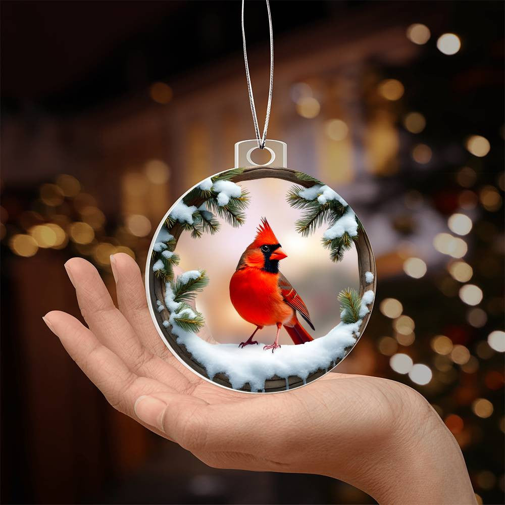 Cardinal Christmas Ornament-[Heartfelt Family Gift]