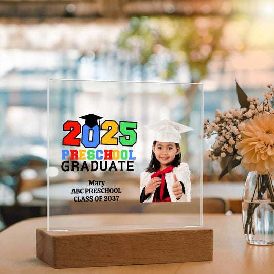 Preschool Graduation Photo LED Plaque-[Heartfelt Family Gift]