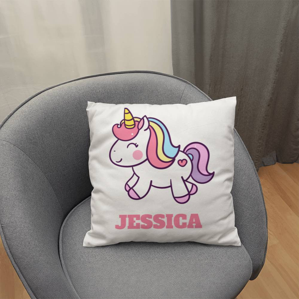 Unicorn Double Sided Pillow with Name-[Heartfelt Family Gift]