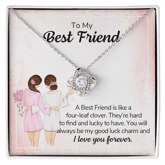 Best Friend - Love Knot Necklace-[Heartfelt Family Gift]