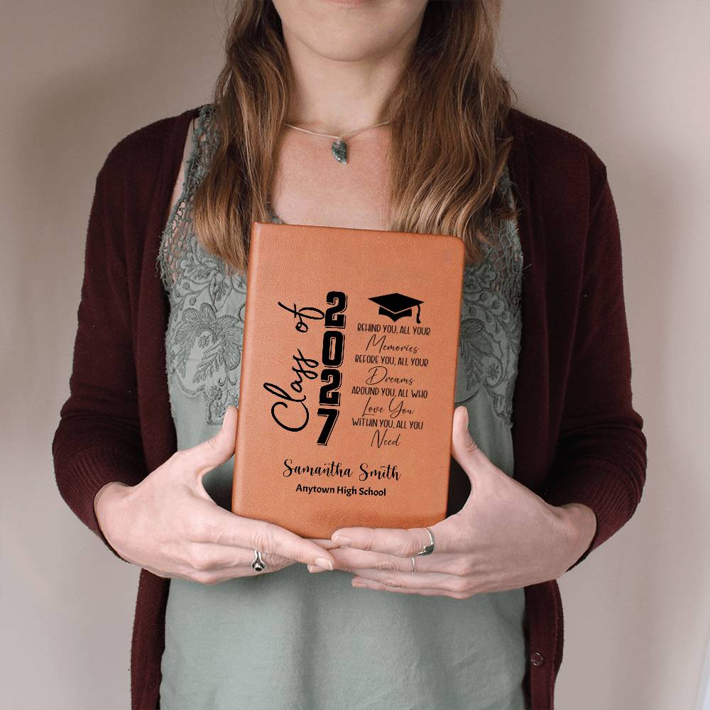 Class of 2027 Graduation Journal, Personalized Senior Notebook, High School Memory Book, Graduate Gift, Graduation Keepsake Journal
