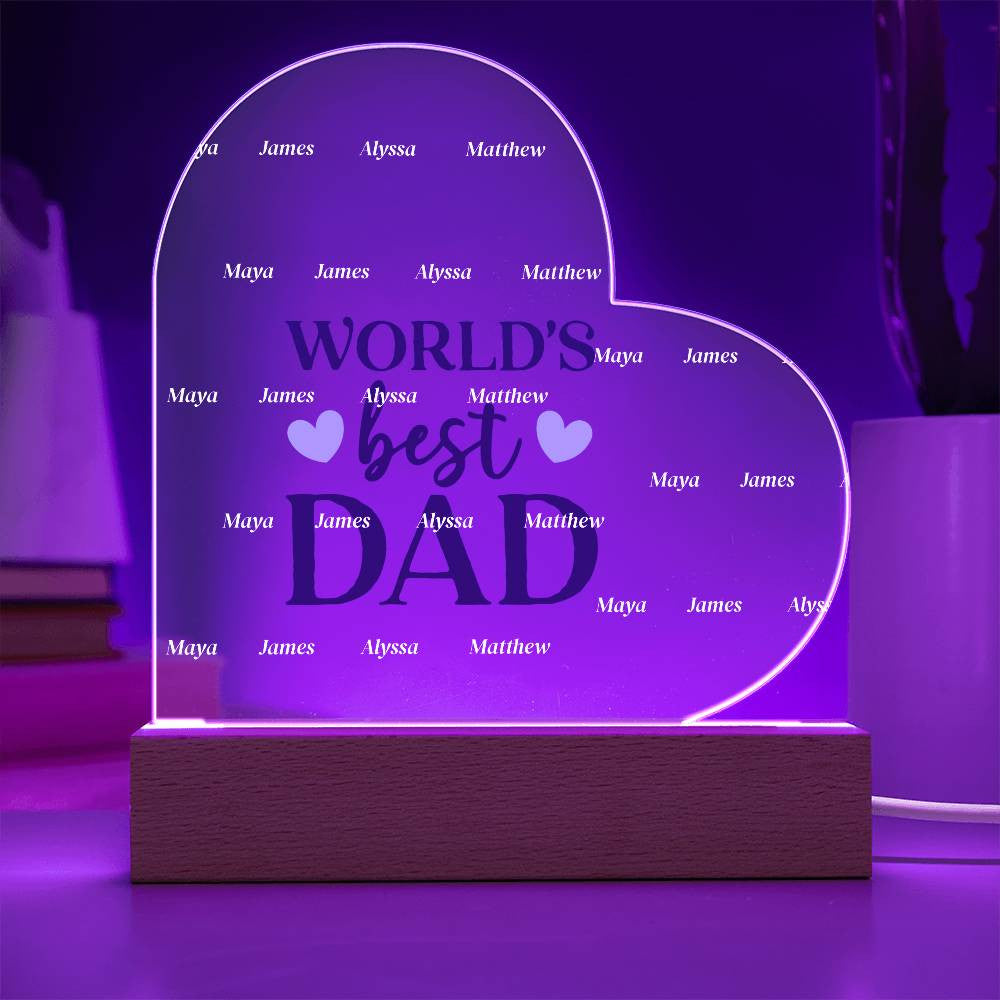 Acrylic Heart Plaque-[Heartfelt Family Gift]
