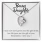 Stepdaughter Forever Love Heart Necklace-[Heartfelt Family Gift]
