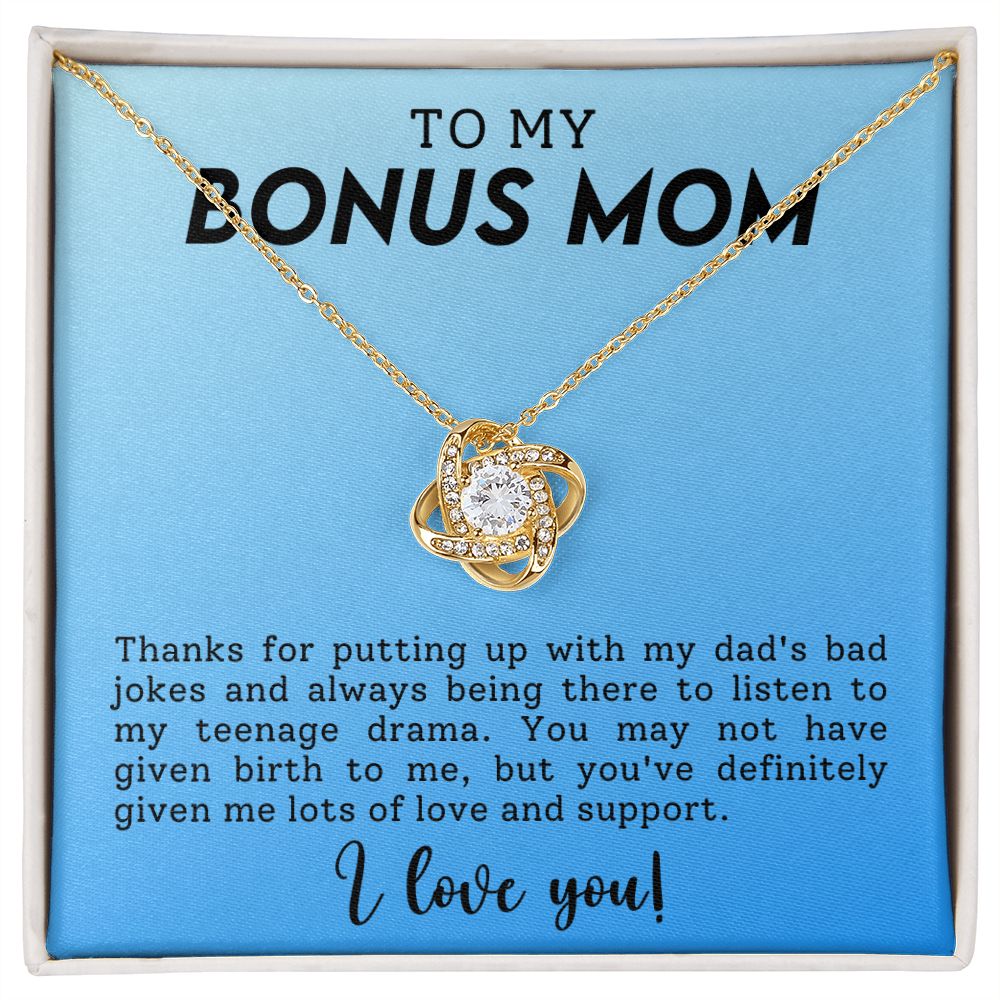 Stepmother Love Knot Necklace Gift-[Heartfelt Family Gift]