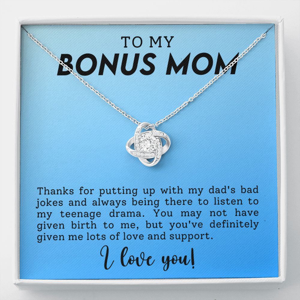 Stepmother Love Knot Necklace Gift-[Heartfelt Family Gift]