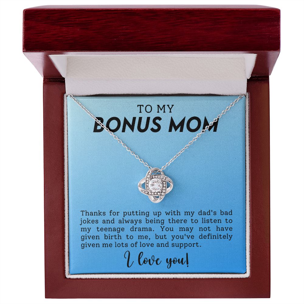 Stepmother Love Knot Necklace Gift-[Heartfelt Family Gift]