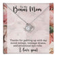 Bonus Mom - Love Knot Necklace - Stepmother Gift-[Heartfelt Family Gift]