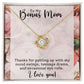 Bonus Mom - Love Knot Necklace - Stepmother Gift-[Heartfelt Family Gift]