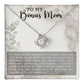 Bonus Mom Stepmom Love Knot Necklace-[Heartfelt Family Gift]