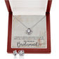 Bridesmaid Proposal Necklace - Bridal Jewelry - Love Knot Pendant Earring Set-[Heartfelt Family Gift]
