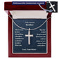 Brother Personalized Cross Necklace-[Heartfelt Family Gift]