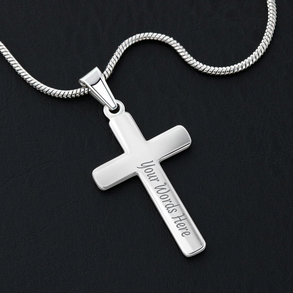 Brother Personalized Cross Necklace-[Heartfelt Family Gift]