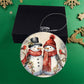 Snowman Acrylic Christmas Ornament-[Heartfelt Family Gift]