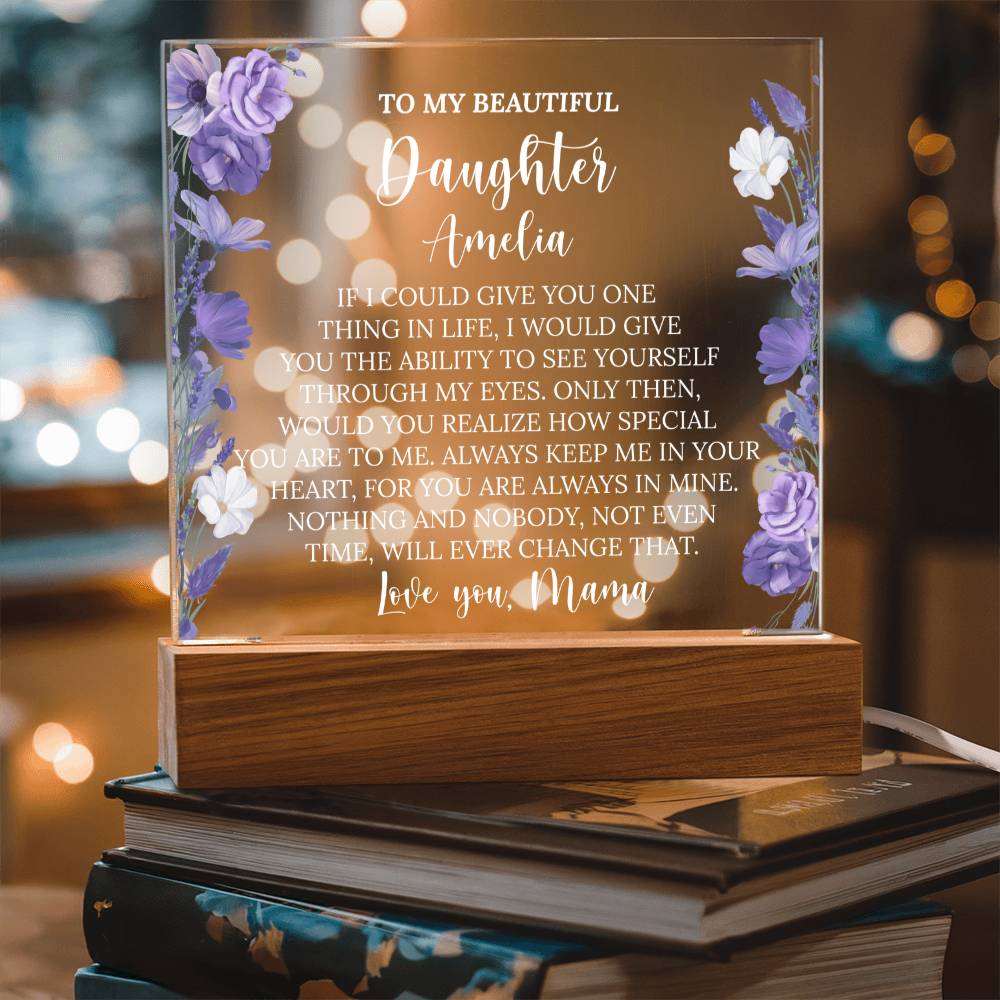 Personalized Daughter Acrylic Plaque