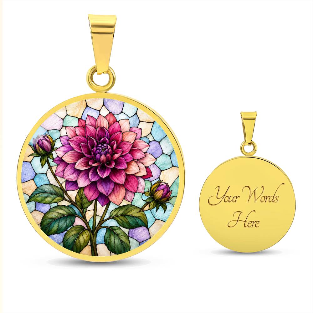 Personalized Flower Necklace