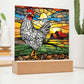 Chicken Sunrise Acrylic Plaque-[Heartfelt Family Gift]