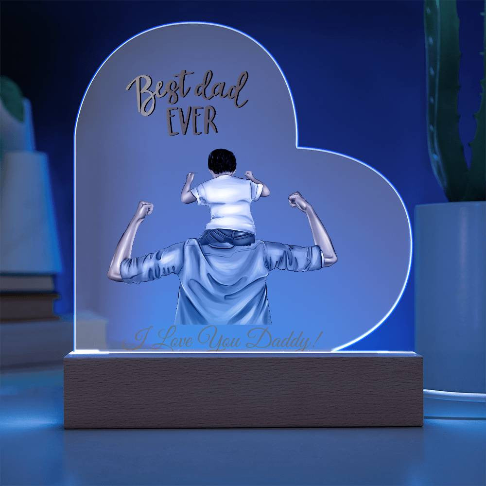 Personalized Heart Plaque for Dad-[Heartfelt Family Gift]
