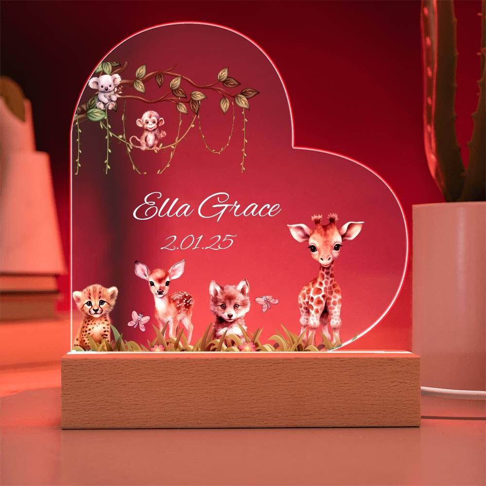 Childrens Woodland Animals Nightlight-[Heartfelt Family Gift]