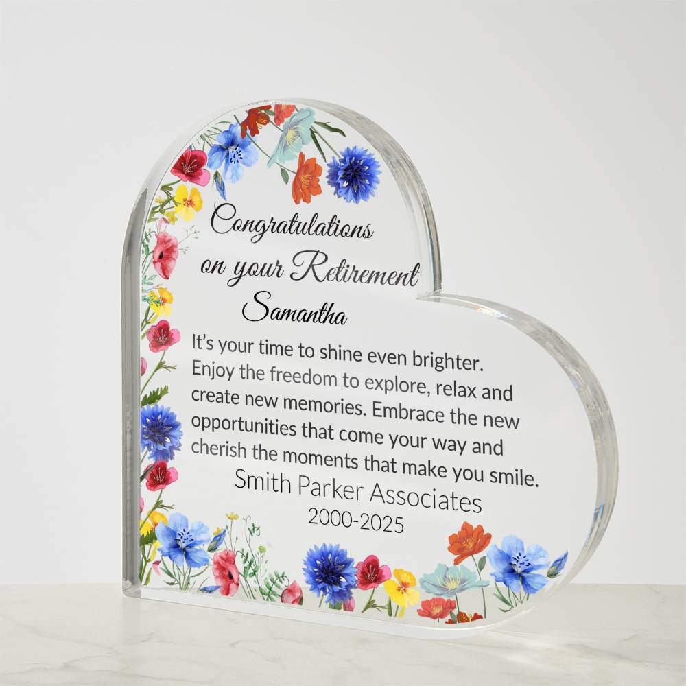 Personalized Retirement Plaque