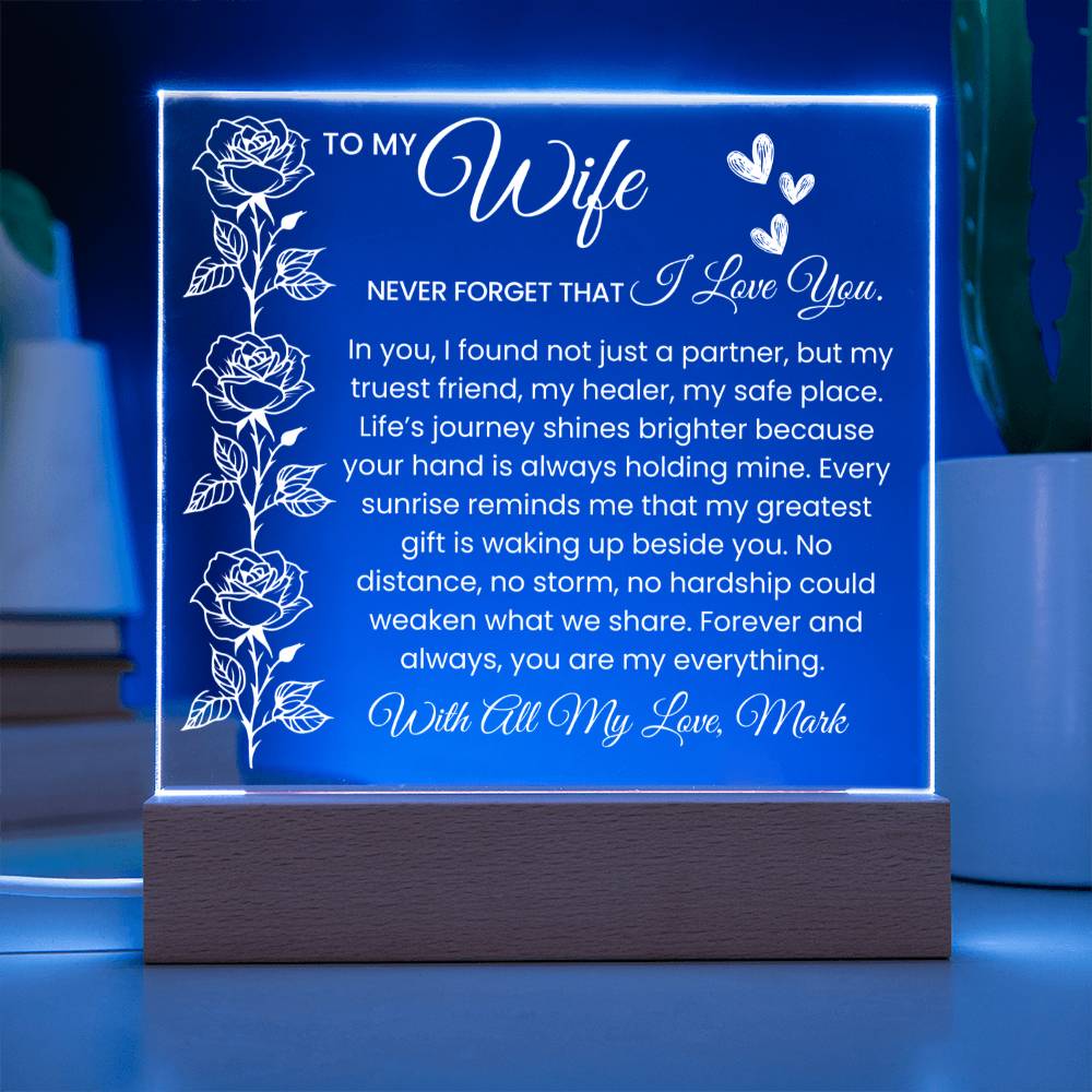 Wife Acrylic Plaque Gift