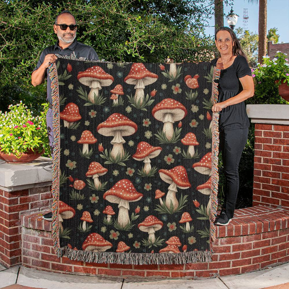 Heirloom Artwork Woven Blanket (Portrait)-[Heartfelt Family Gift]