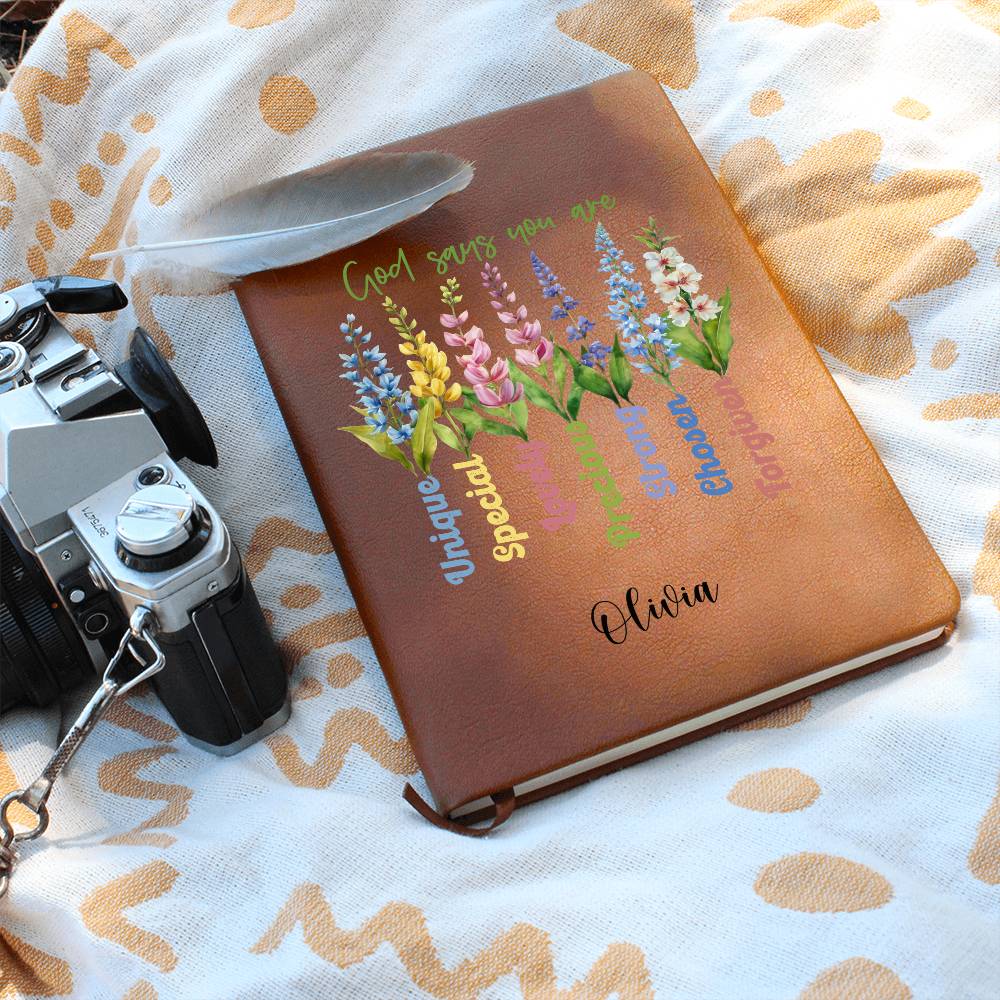 God Says You Are Floral Keepsake Journal