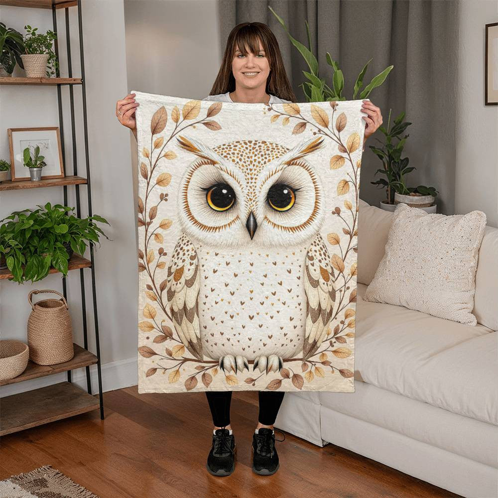 Owl Fleece Blanket-[Heartfelt Family Gift]