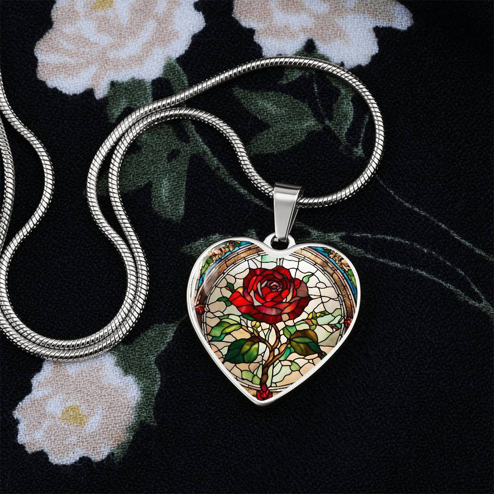 Heart Necklace with Engraving-[Heartfelt Family Gift]