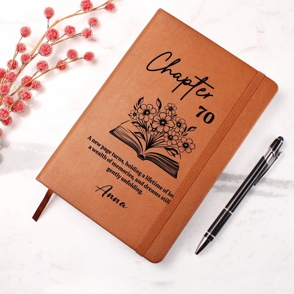 Personalized 70th Birthday Journal