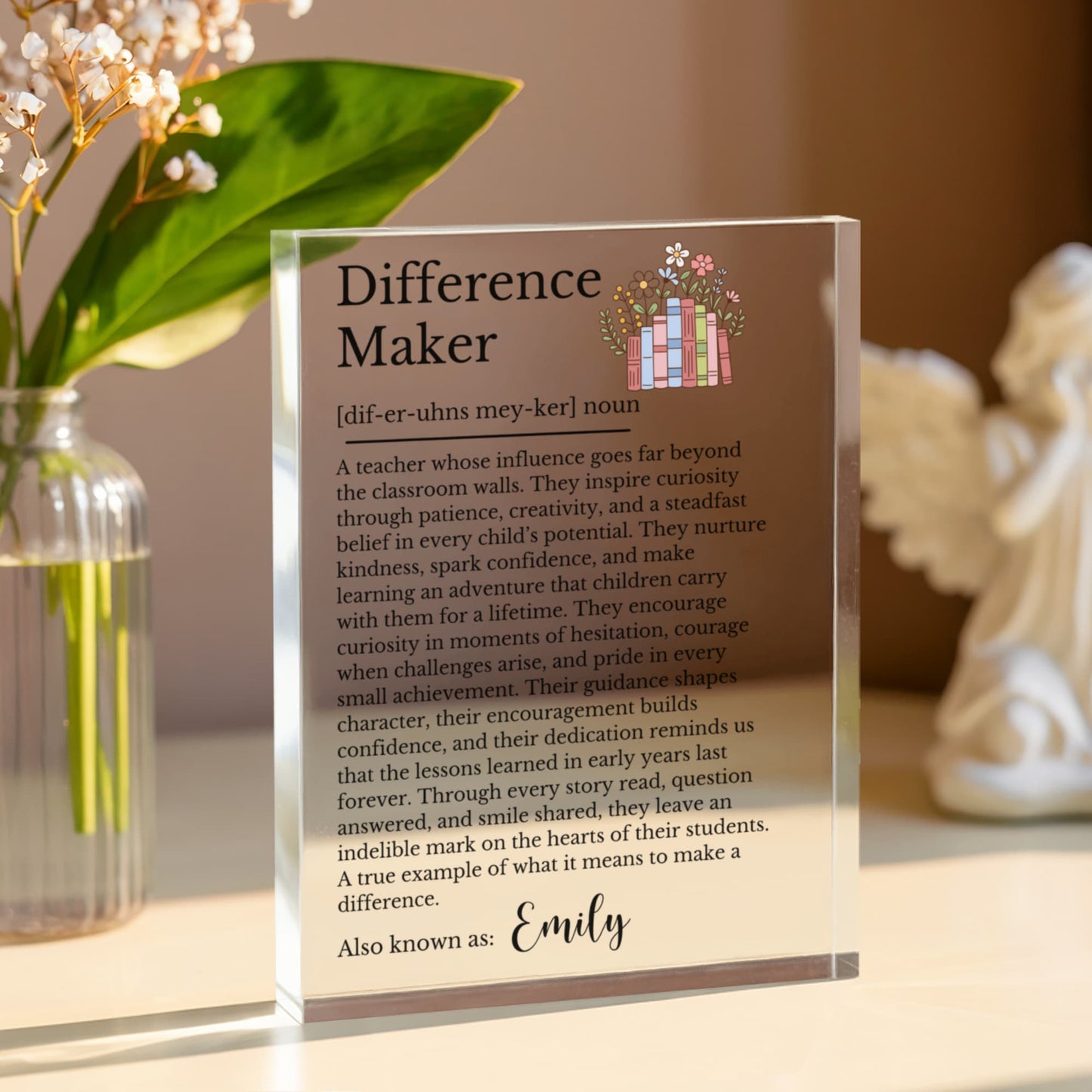 Preschool Teacher Gift, Kindergarten Teacher Appreciation Plaque