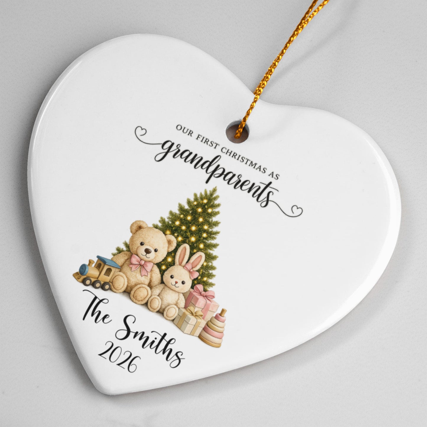 1st Christmas As Grandparents Ornament