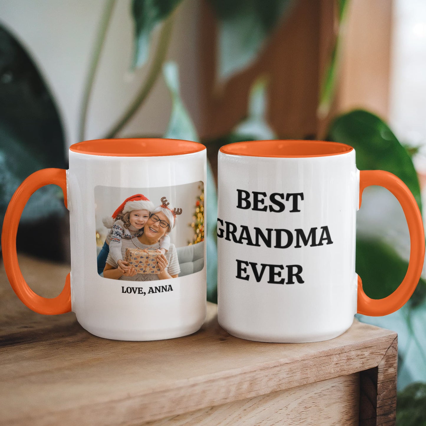 Best Grandma Ever Color Accent Mugs