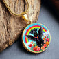 Labrador Dog Pendant Necklace with Engraving - Engraved Memorial Rainbow Bridge-[Heartfelt Family Gift]