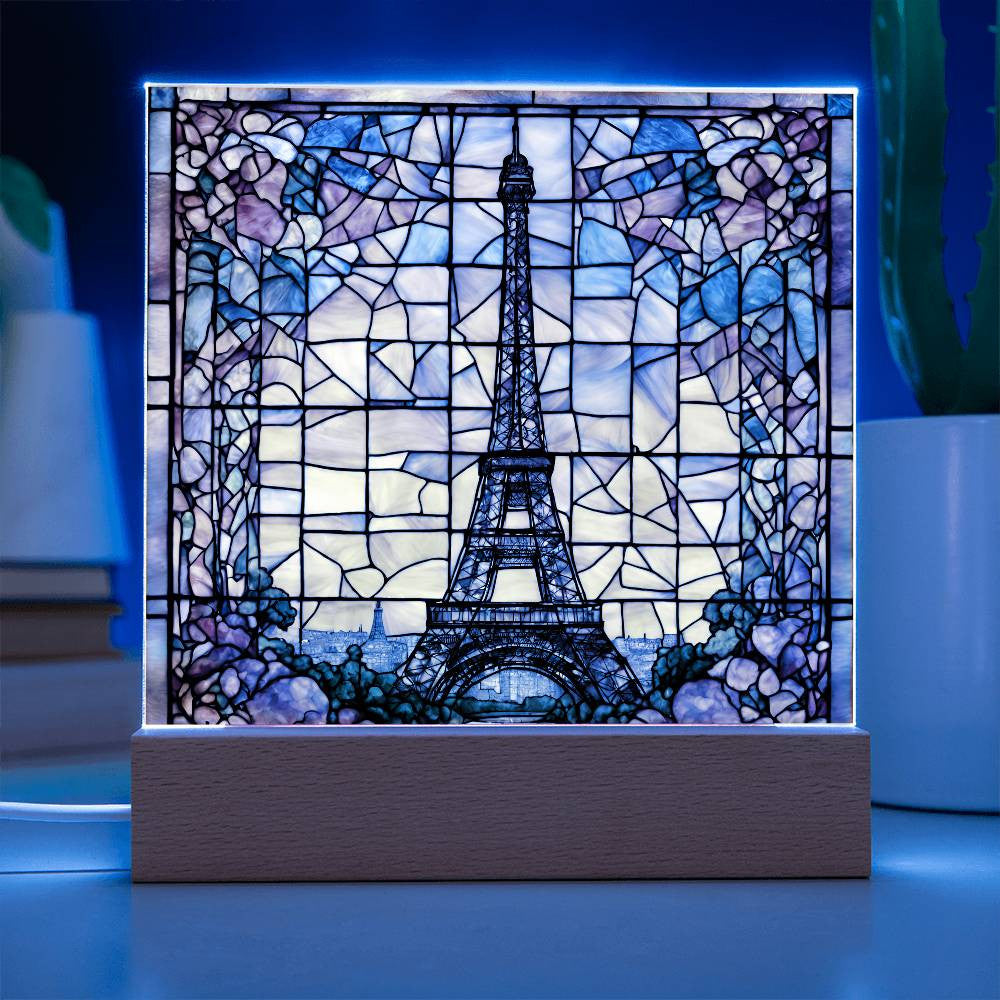 Eiffel Tower Paris Decor LED Acrylic Sign