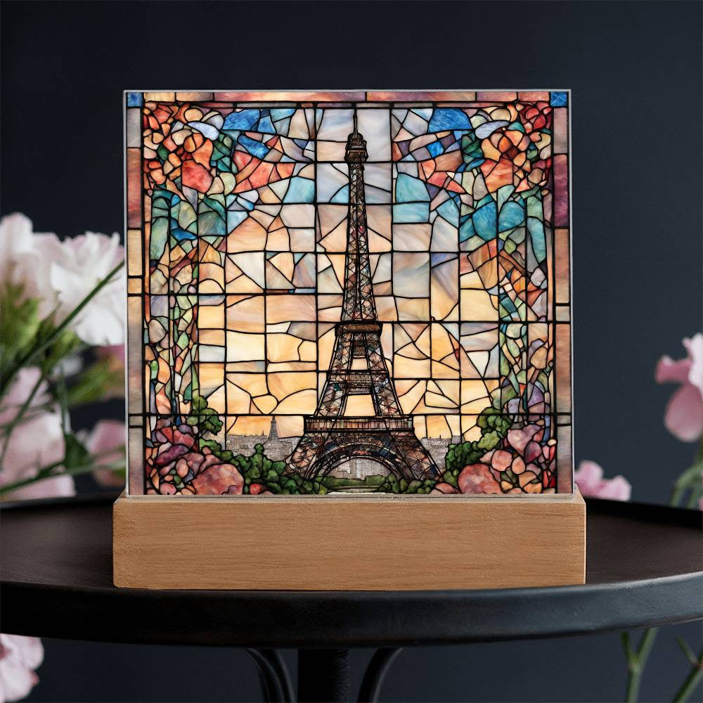 Eiffel Tower Paris Decor LED Acrylic Sign
