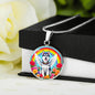 Husky Dog Memorial Necklace - Engraved Rainbow Bridge-[Heartfelt Family Gift]