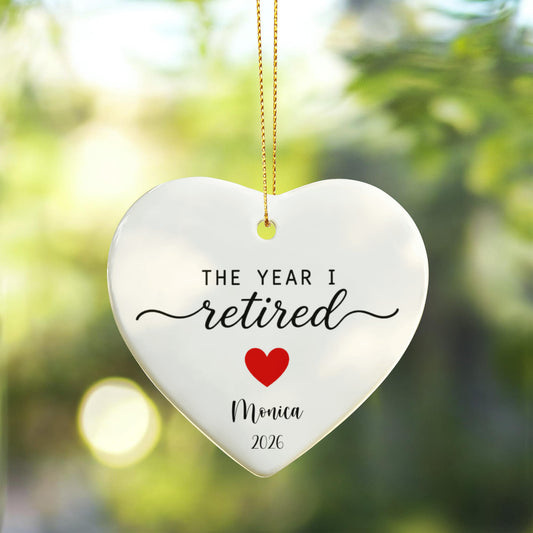 The Year I Retired Christmas Ornament