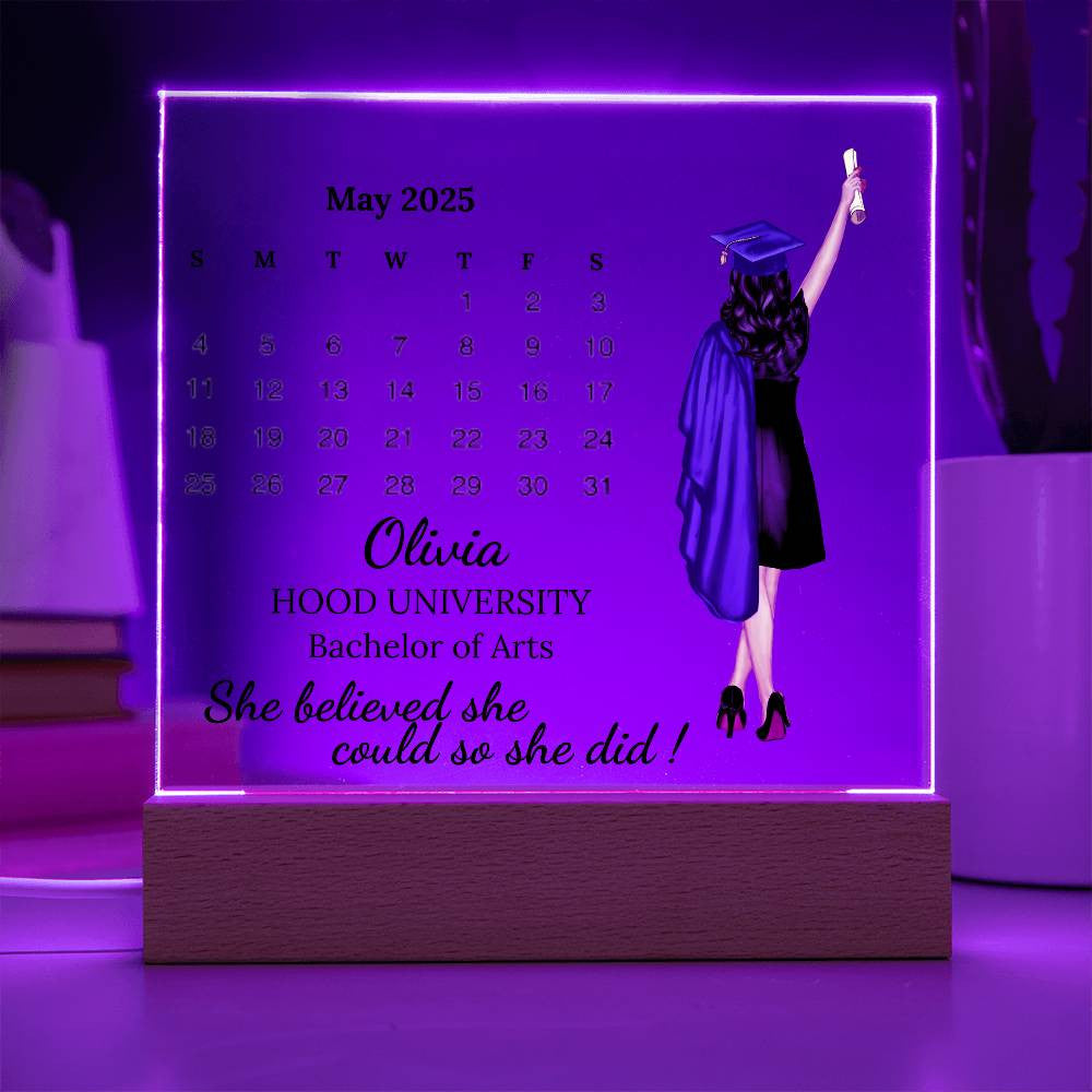 Personalized Graduation Plaque for 2025 Graduate-[Heartfelt Family Gift]