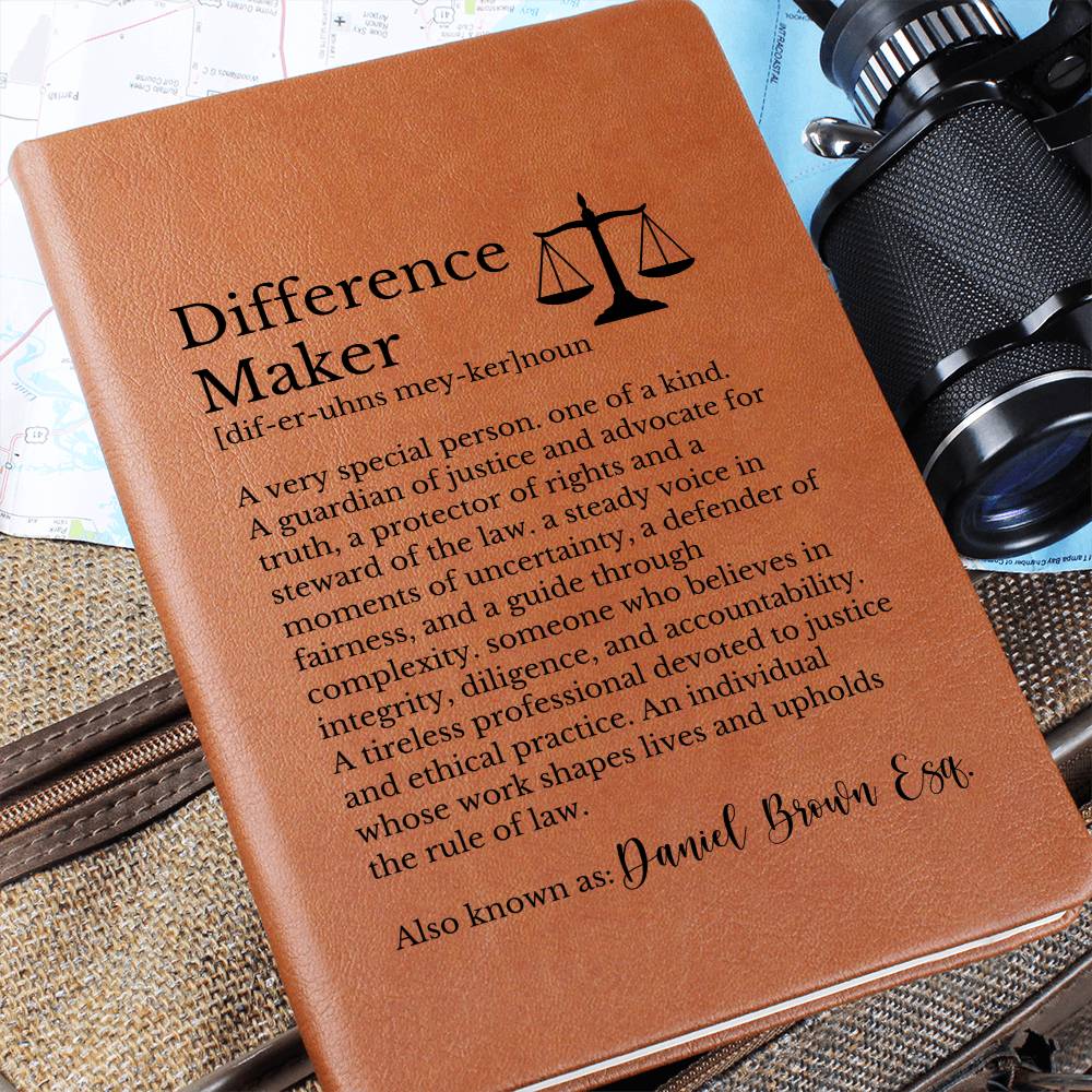 Difference Maker Journal for Lawyer