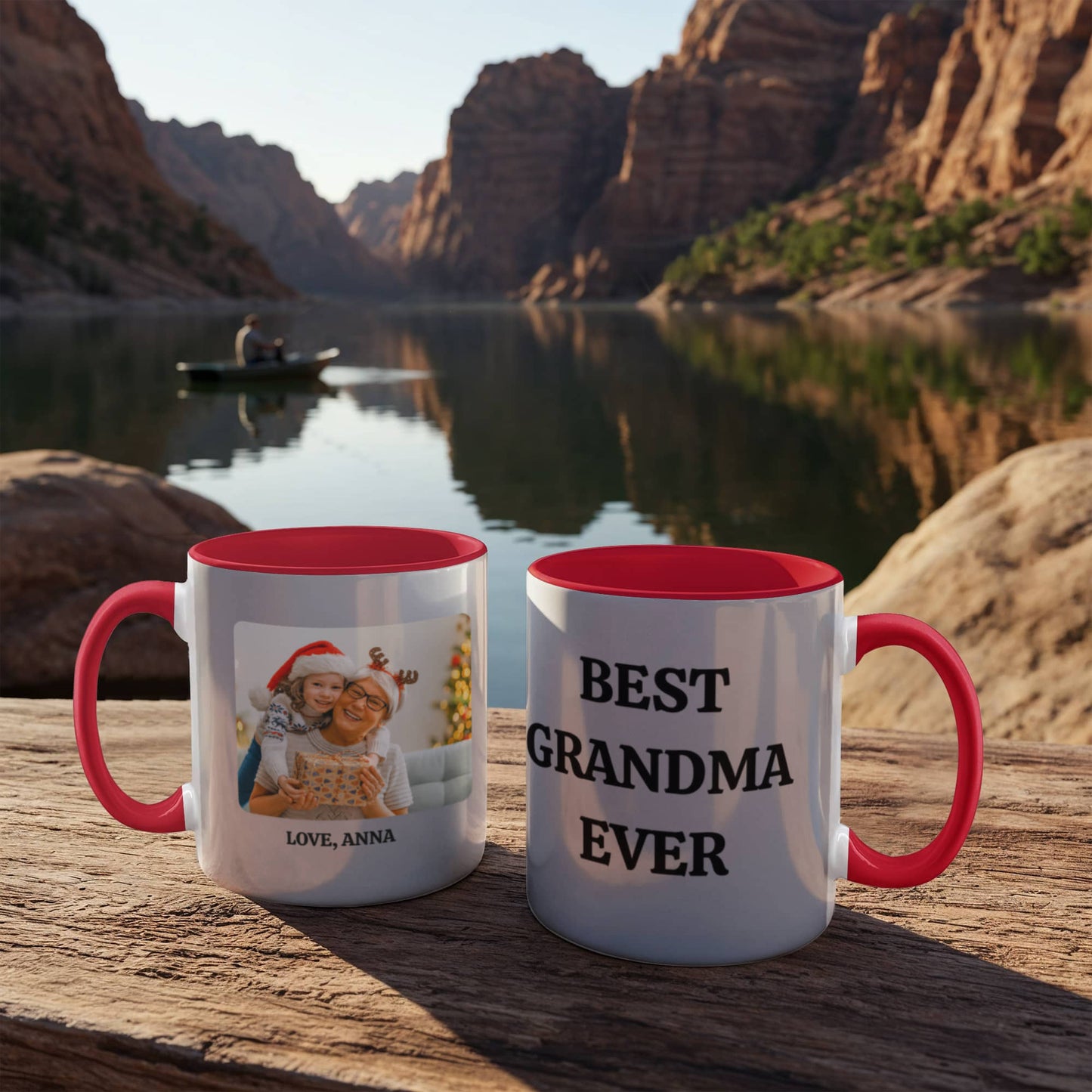 Best Grandma Ever Color Accent Mugs