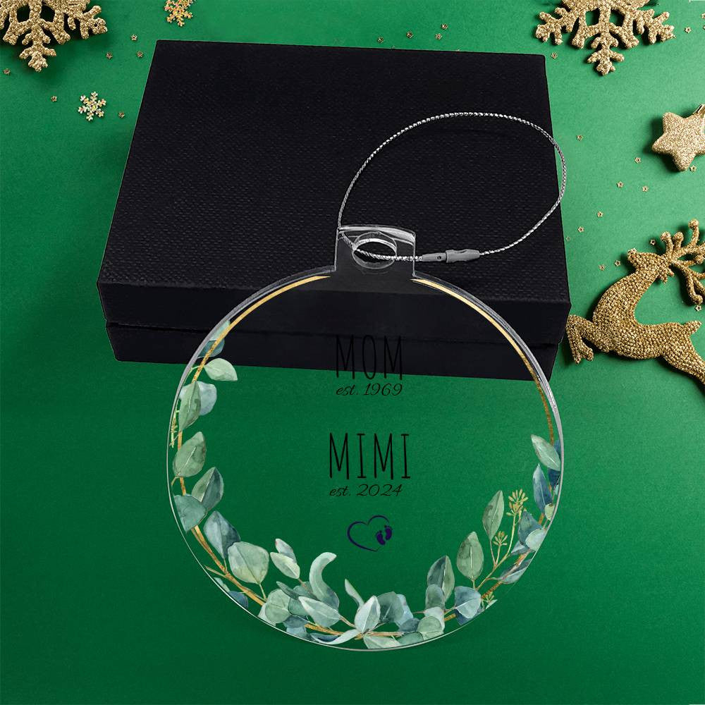 Mimi New Grandparents 1st Christmas Ornament-[Heartfelt Family Gift]