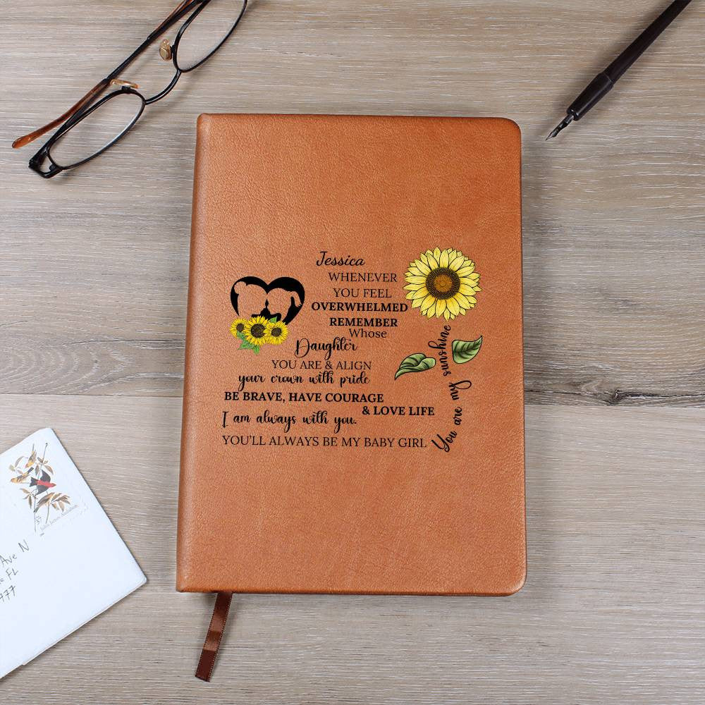 Daughter Sunflower Keepsake Journal-[Heartfelt Family Gift]