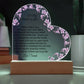 Mother in Law Led Heart Plaque