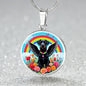 Labrador Dog Pendant Necklace with Engraving - Engraved Memorial Rainbow Bridge-[Heartfelt Family Gift]