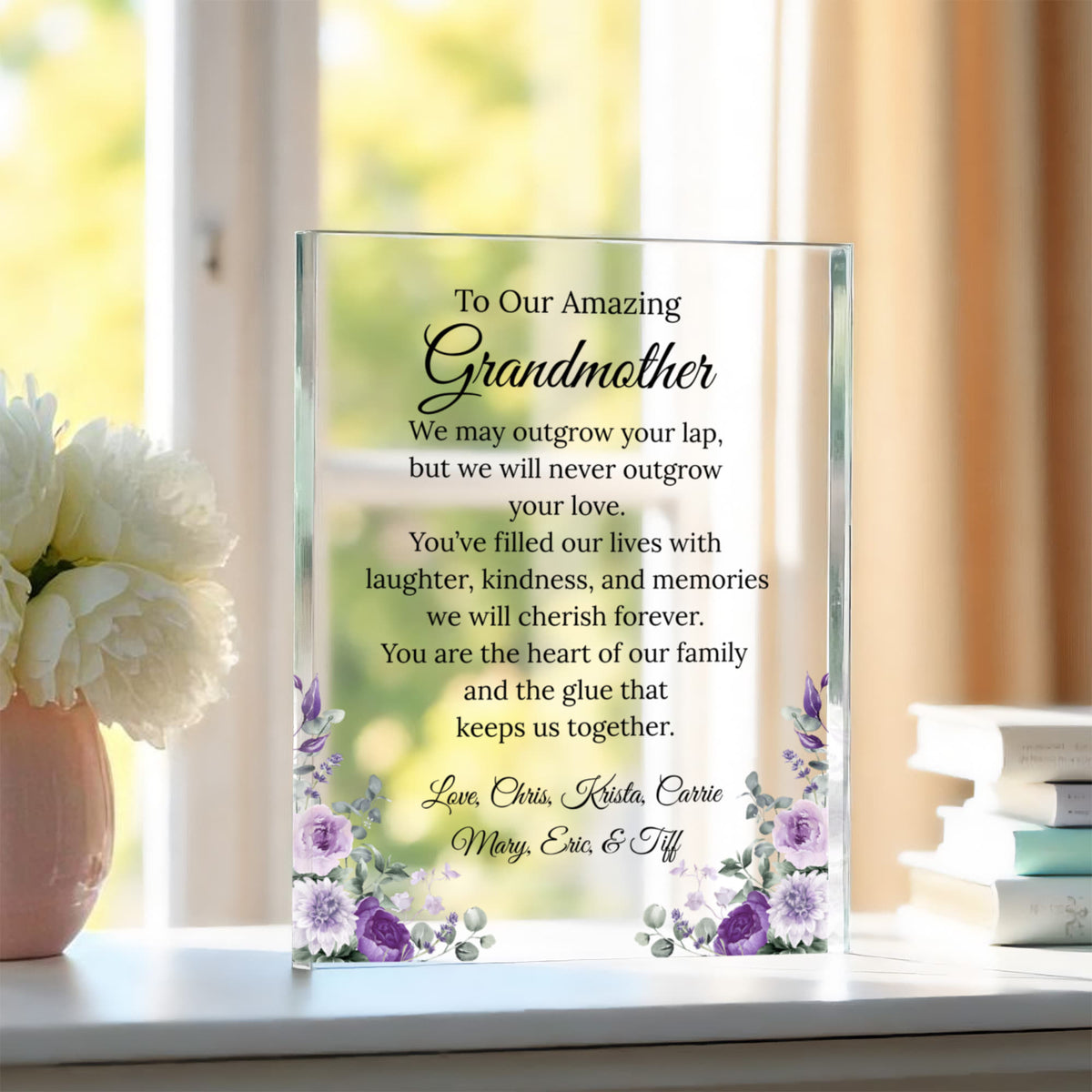 Granddaughter Floral Plaque