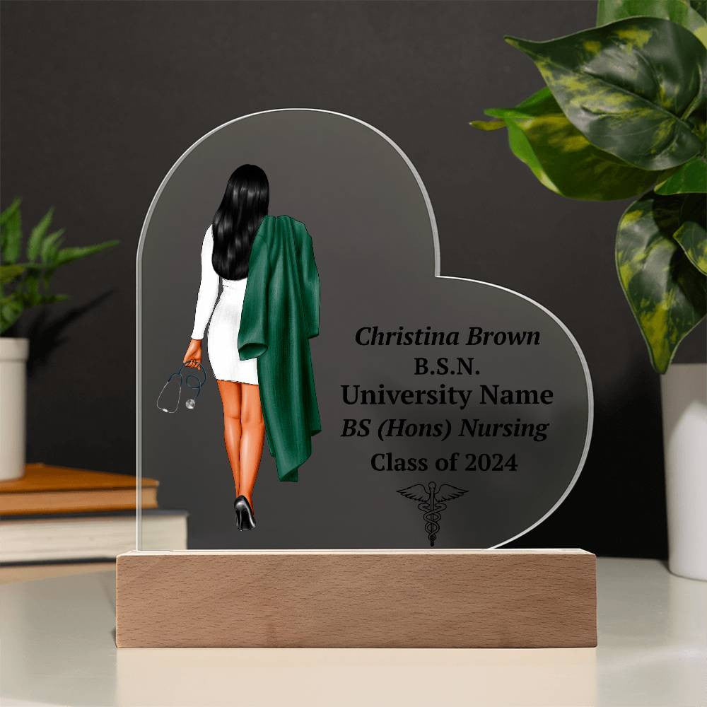 Personalized Nursing Graduation LED Plaque Gift-[Heartfelt Family Gift]