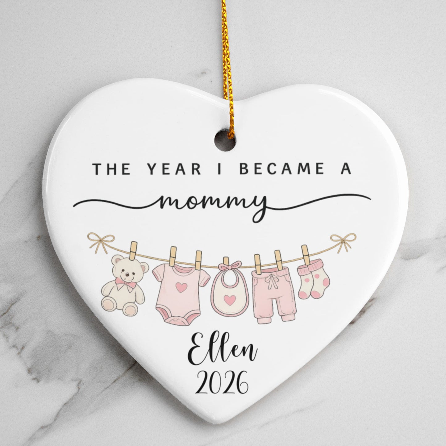 1st Christmas As Mom New Parent Ornament