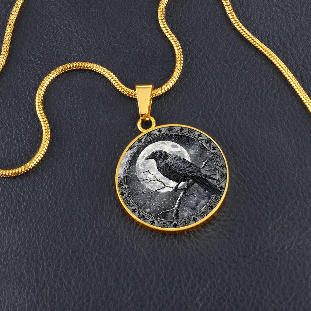 Black Crow Necklace, Personalized Engraved Jewelry, Raven Keychain, Gothic Gift, Unique Pendant, Spiritual Keepsake, Customizable