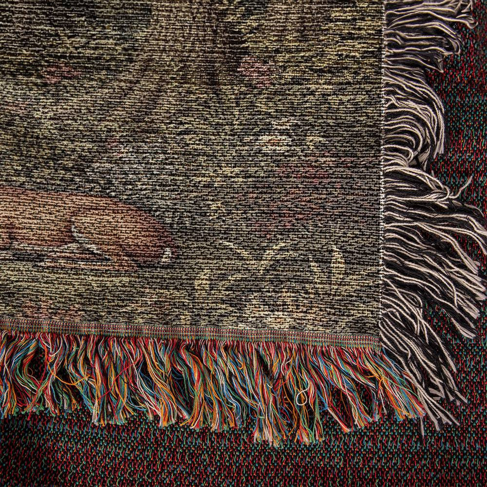 Heirloom Artwork Woven Blanket (Portrait)-[Heartfelt Family Gift]