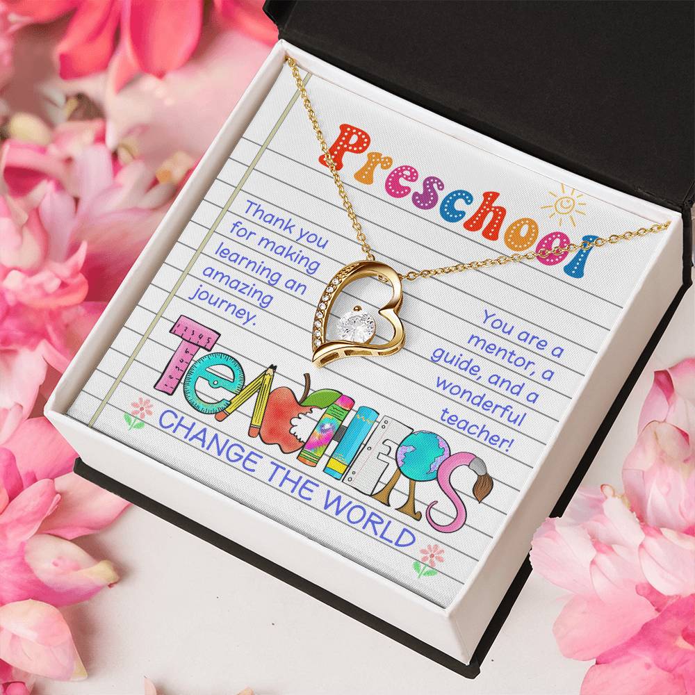 Teacher Thank You Necklace Gift